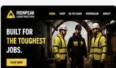 Ironpeak Construction workwear store