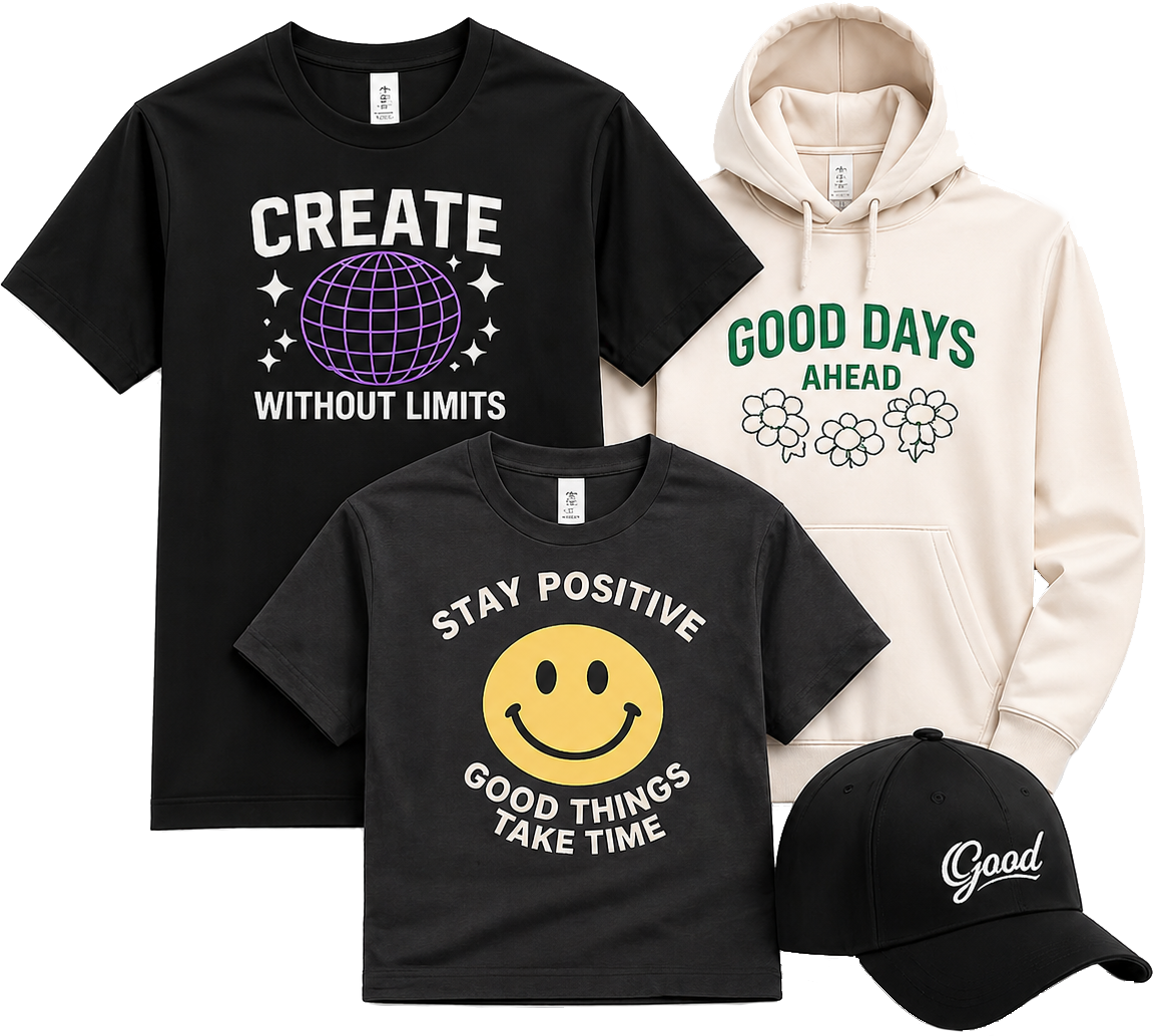 Order custom apparel for yourself — shipped tomorrow
