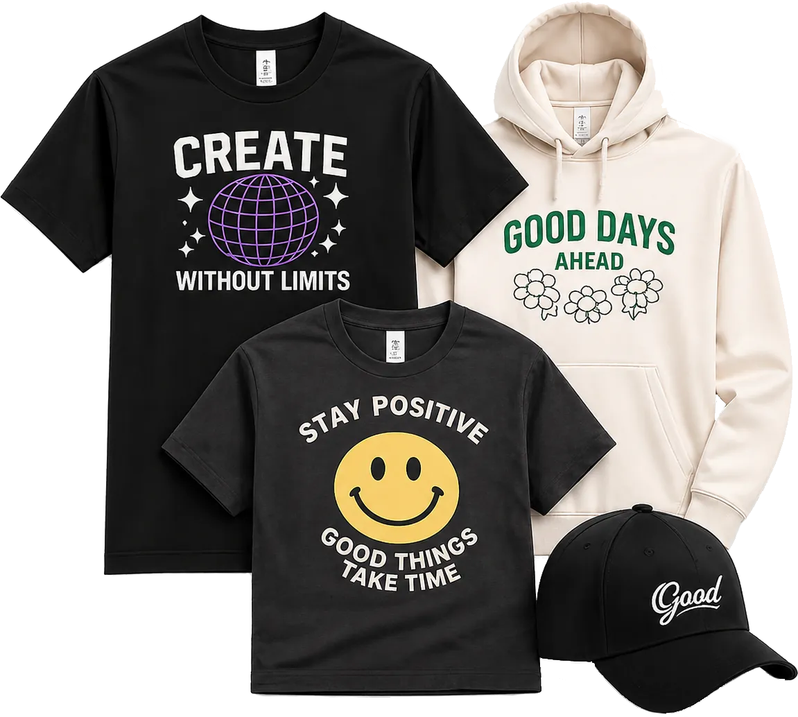 Order custom apparel for yourself — shipped tomorrow