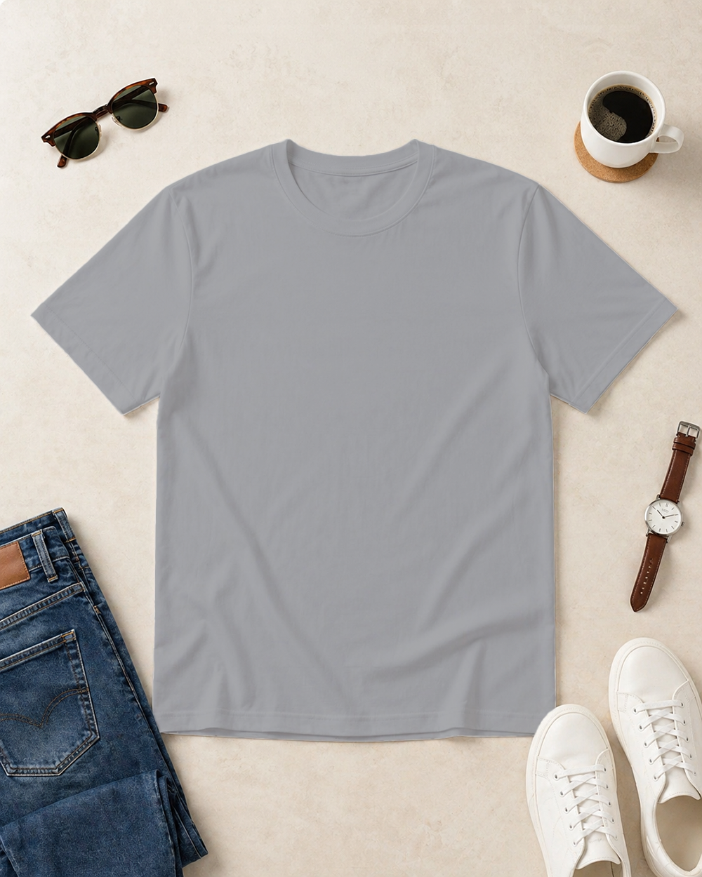 Concrete Finisher Solid Ground Solid Crew T Shirt